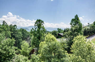 You can enjoy lovely mountain views of the Great Smoky Mountains at our property!