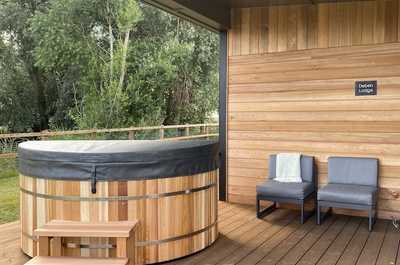 Enjoy the view from the hot tub.