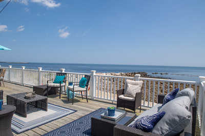 The wrap-around deck offers gorgeous ocean views!