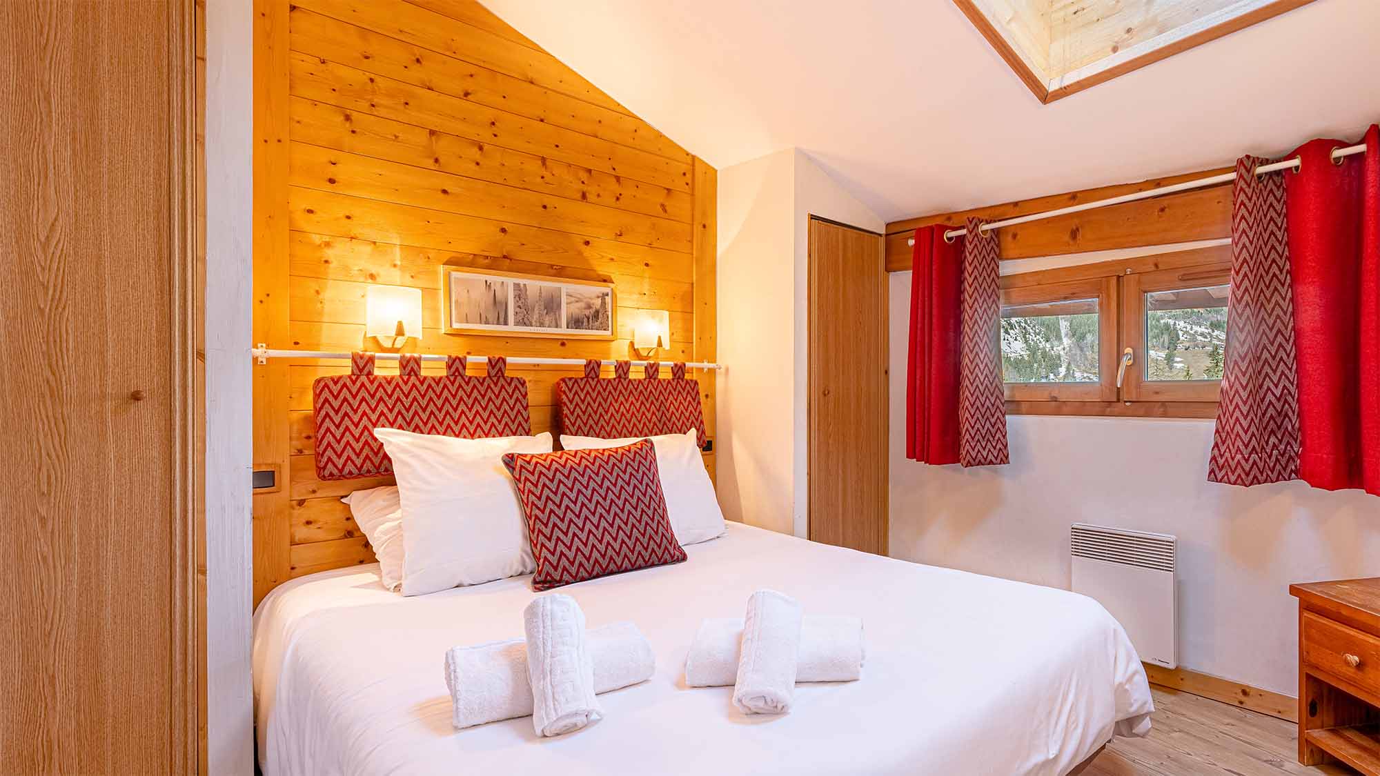 image Have a good night sleep in your bed after a long day at the ski resort