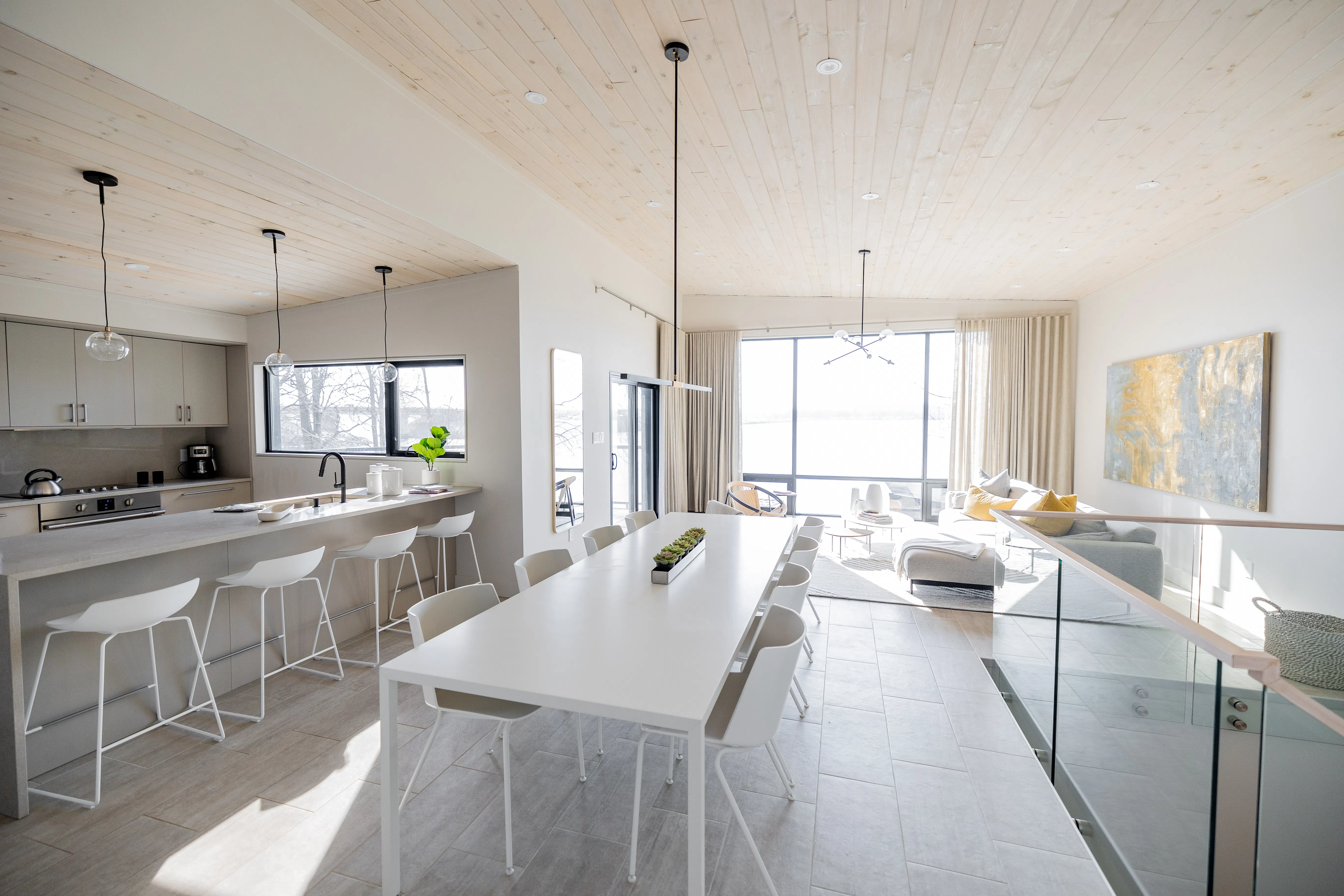 image Our spacious dining area can comfortably seat eight guests.