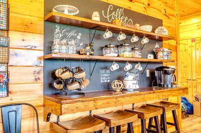 Take advantage of our quaint coffee bar!