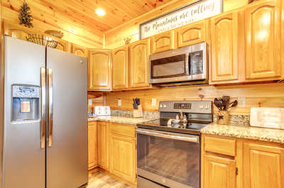 Take advantage of our stainless steel appliances.