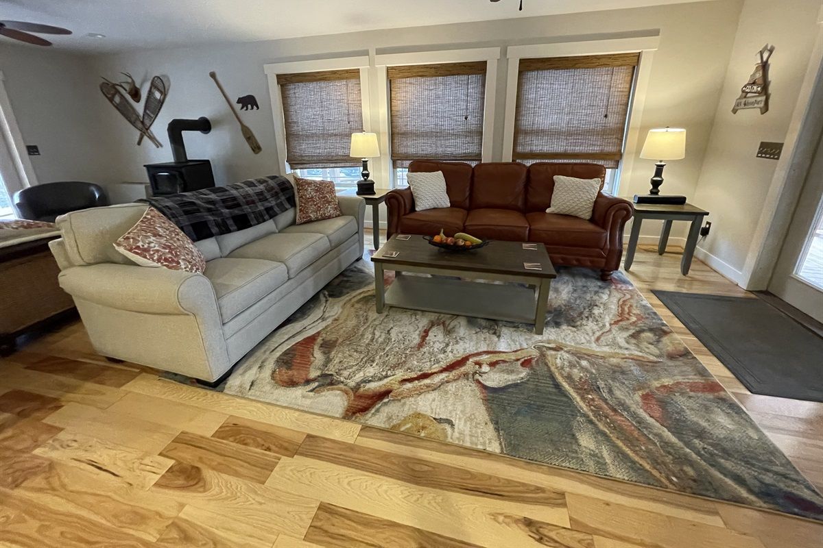 image Relax in our open concept living area.