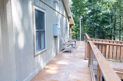 Enjoy your morning coffee on the deck.