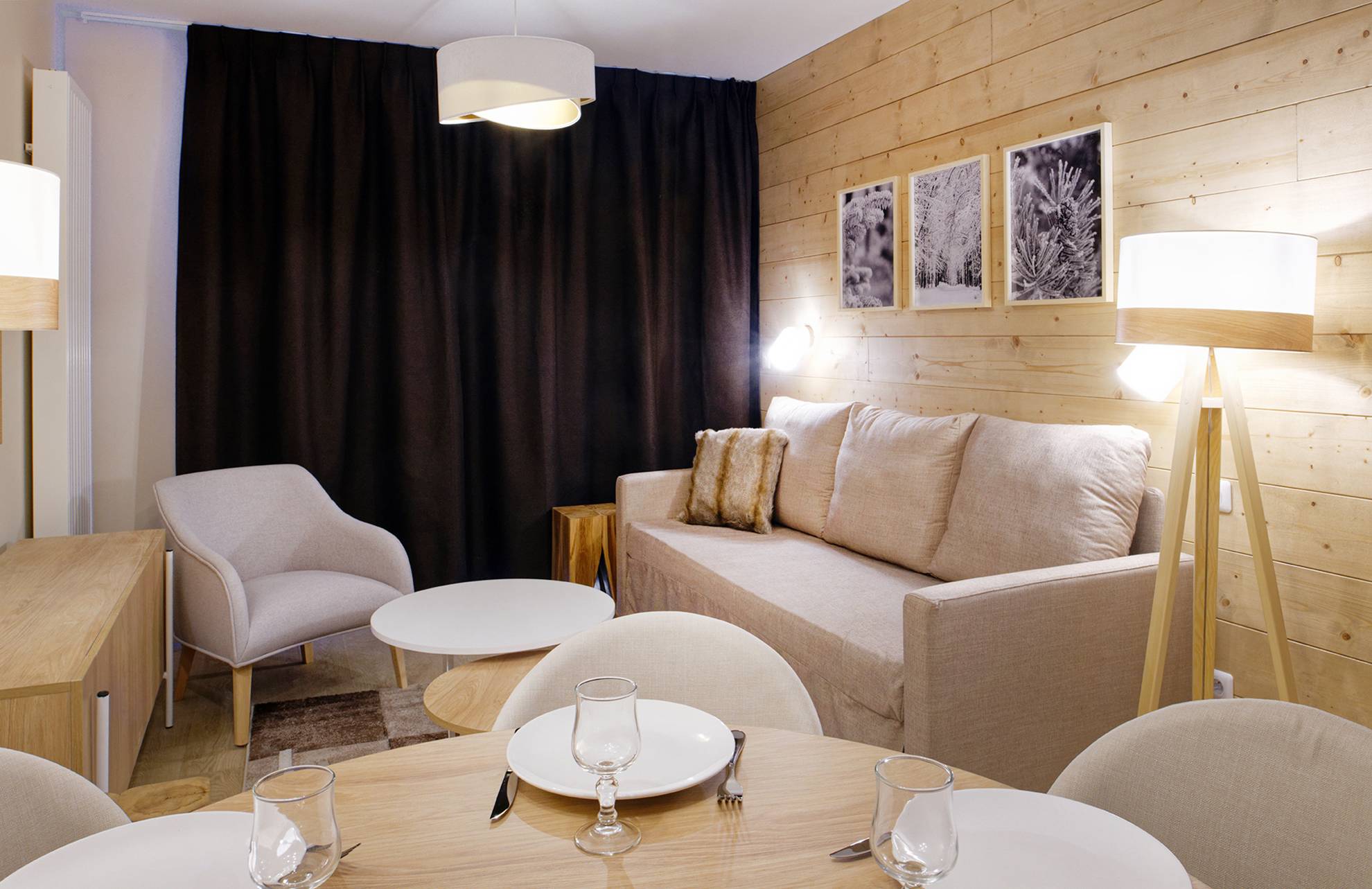 image Kick back your feet and relax in the cozy living area.