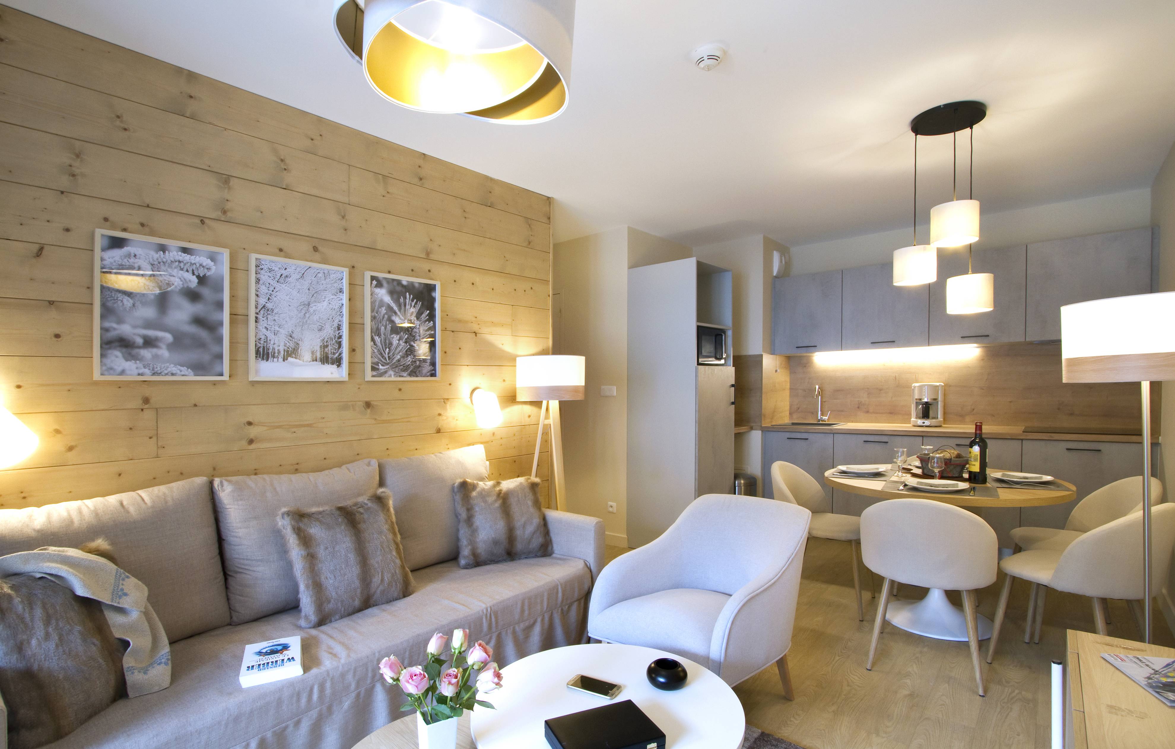 image Kick back your feet and relax in the cozy living area.