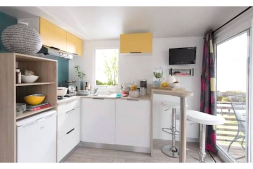 image Prepare a meal in the equipped kitchen.