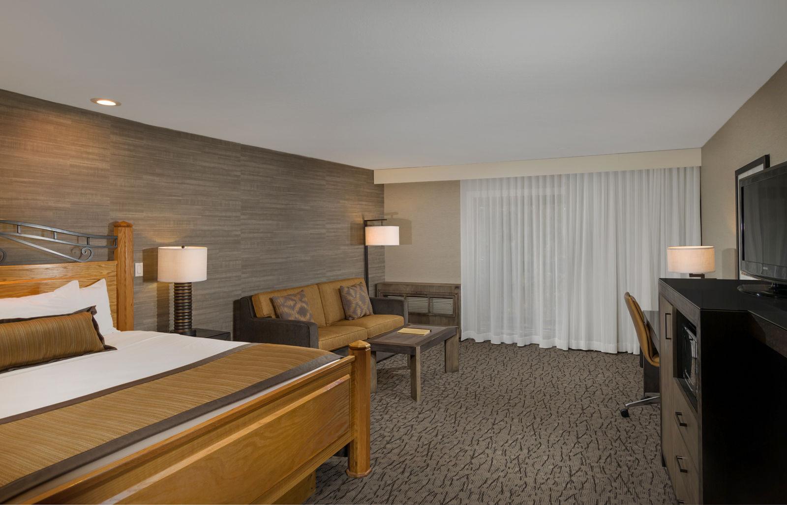 image Drift to sleep in a comfortable bed after a wonderful day outside.