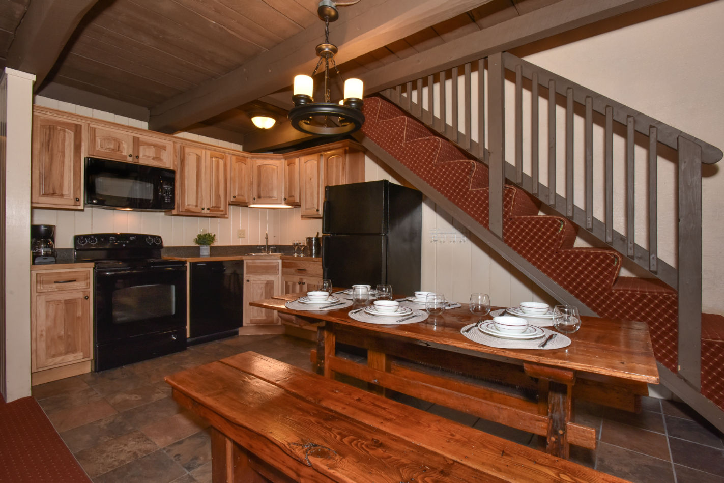 image Gather around the table and enjoy delicious meals.