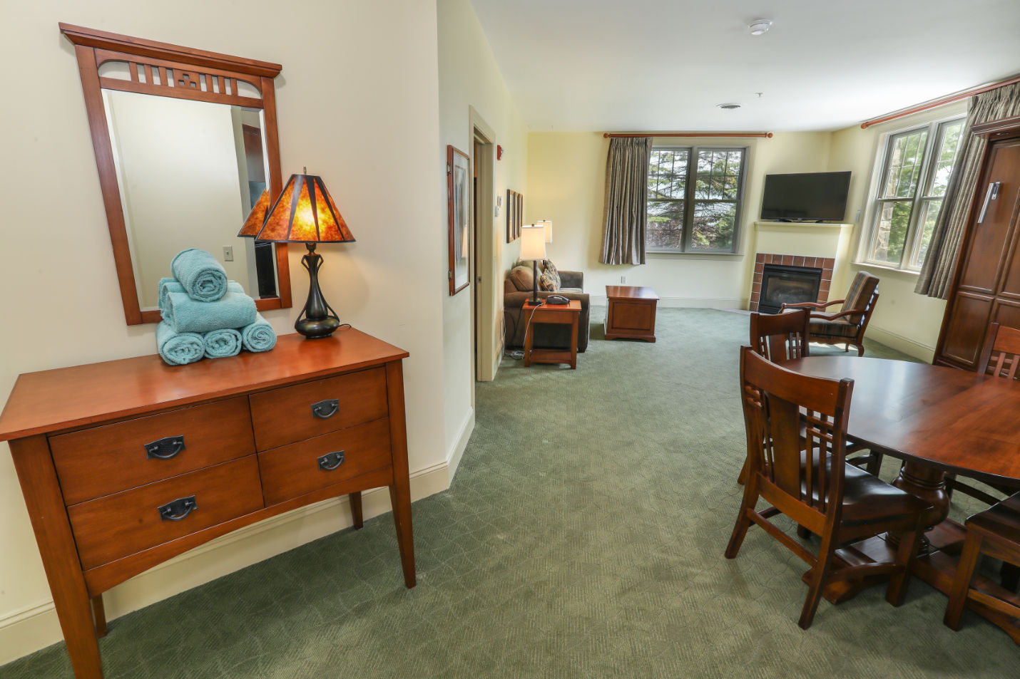 image Welcoming entryway with elegant decor, leading to a bright and airy retreat designed for comfort.
