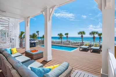 Enjoy the sounds of the surf while relaxing on your gulf-front patio beside your heated pool.