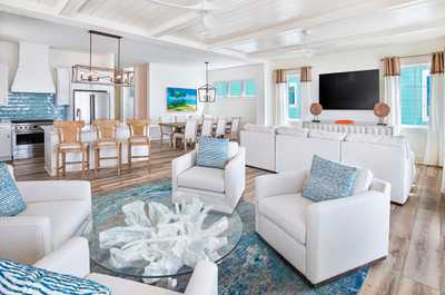 Your spacious second-floor Living Area provides plenty of seating and incredible gulf views.