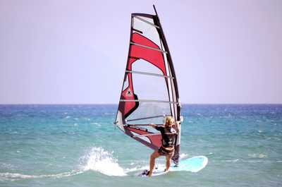 West Dennis Beach is a prime destination for windsurfing in Cape Cod!