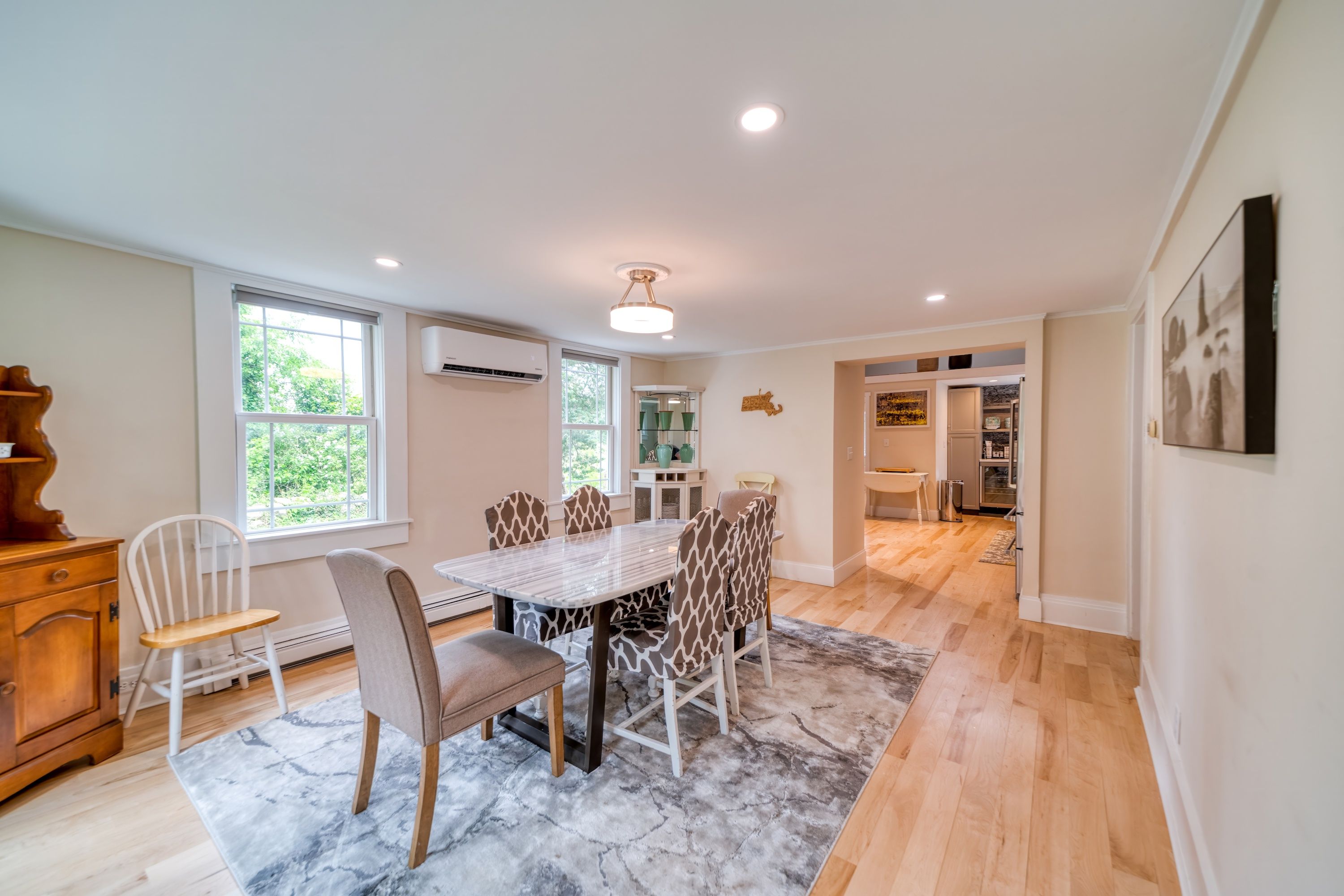 image Our kitchen features a dining area for family meals.