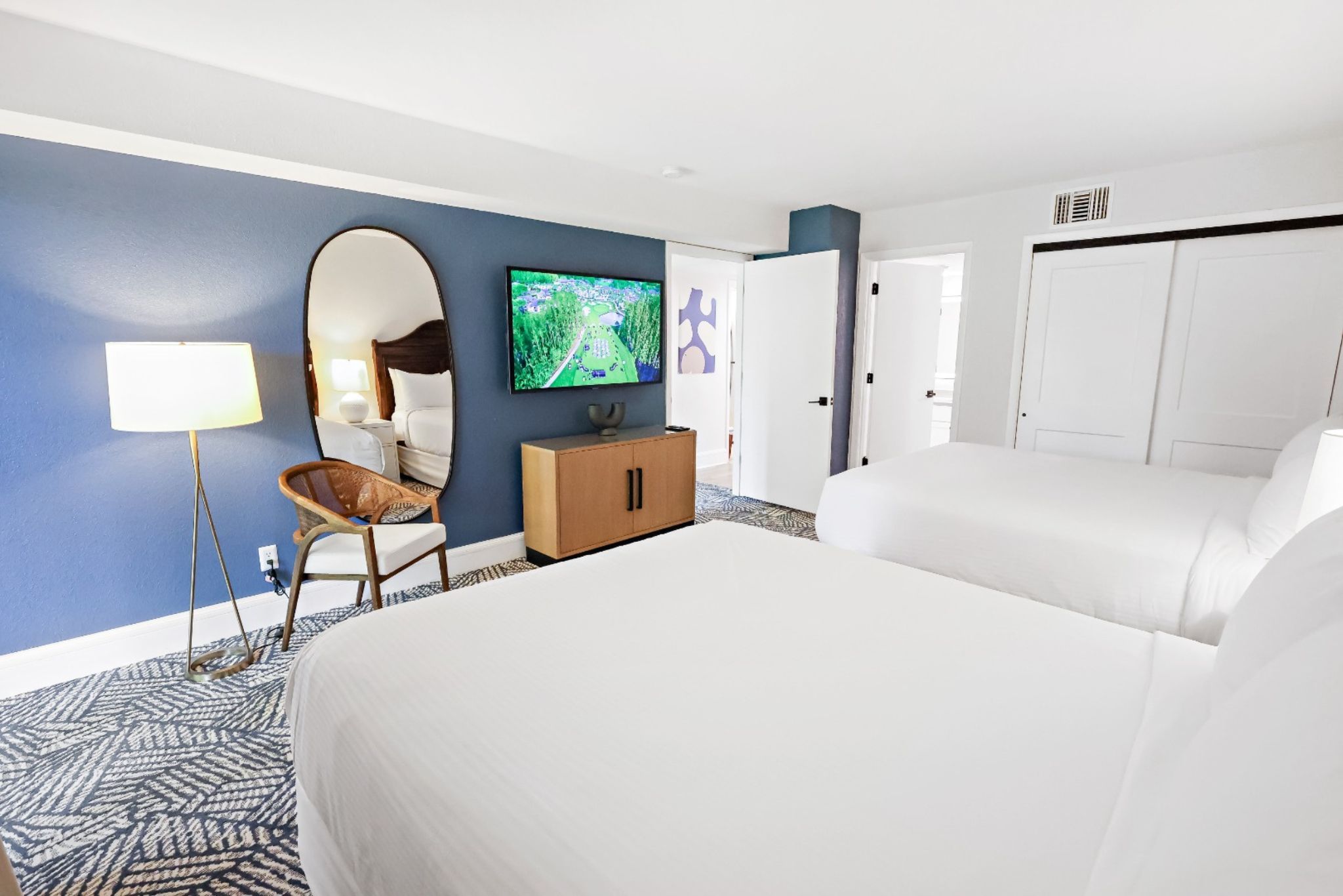 image Rest easy in twin beds designed for both comfort and style, perfect for family or friends.