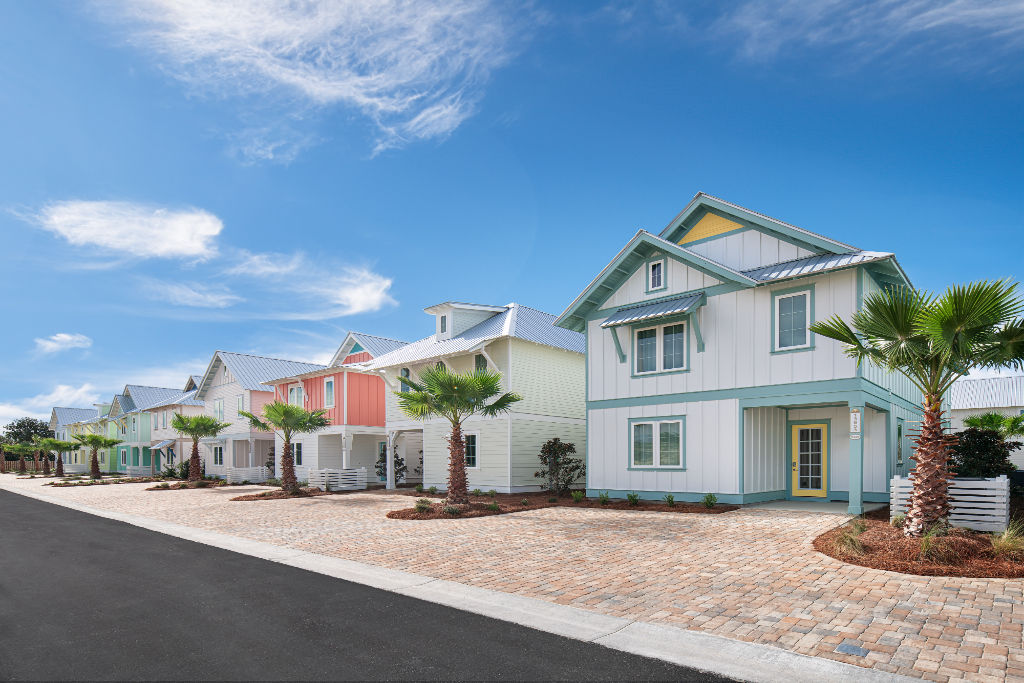 image Charming coastal residence boasting elegant architecture and lush landscaping.