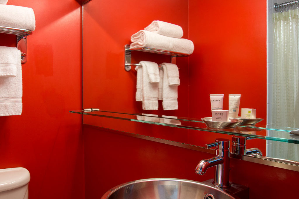 image Refresh and recharge in our vibrant, modern bathroom