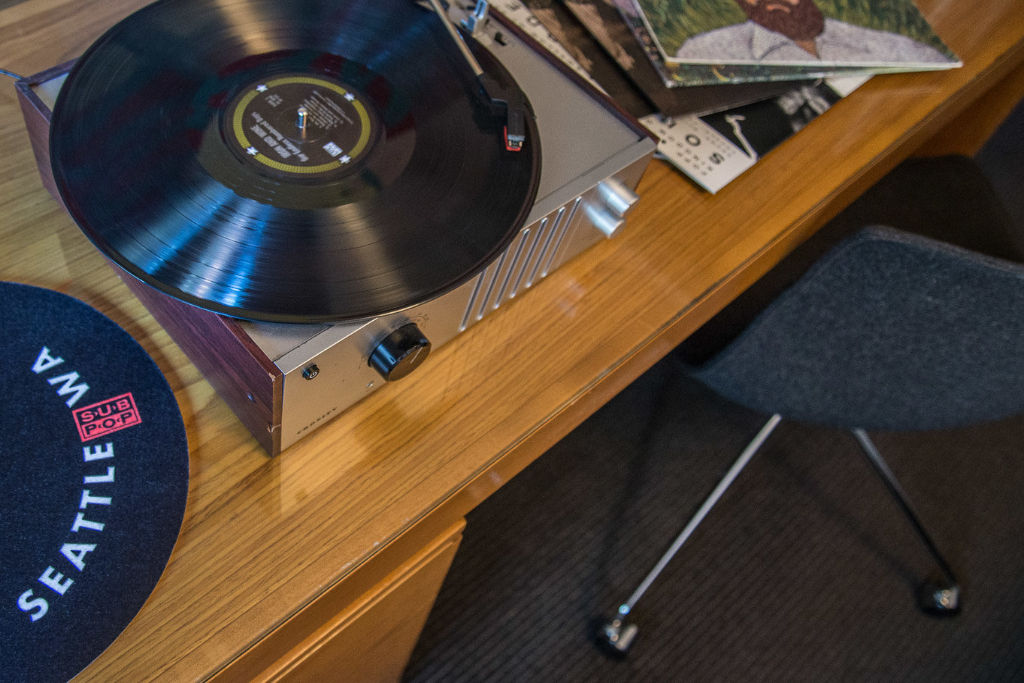 image Spin your favorite vinyl and let the good times roll in your room