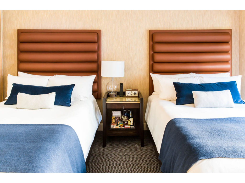 image Accented with crisp linens for a peaceful night's rest.