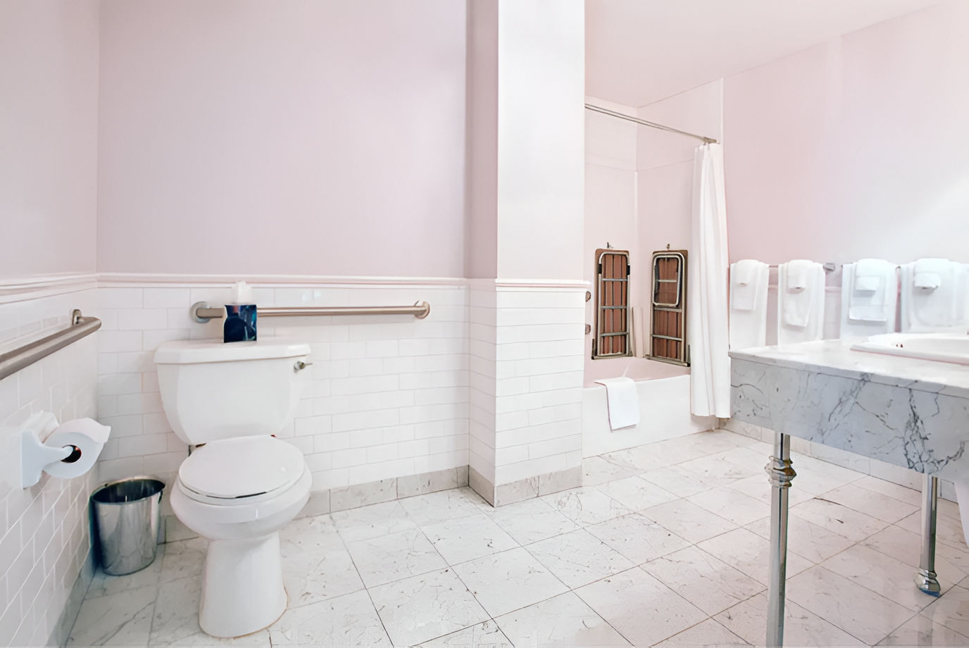 image Our luxurious bathroom features modern fixtures, a spacious layout, and premium toiletries for your comfort.