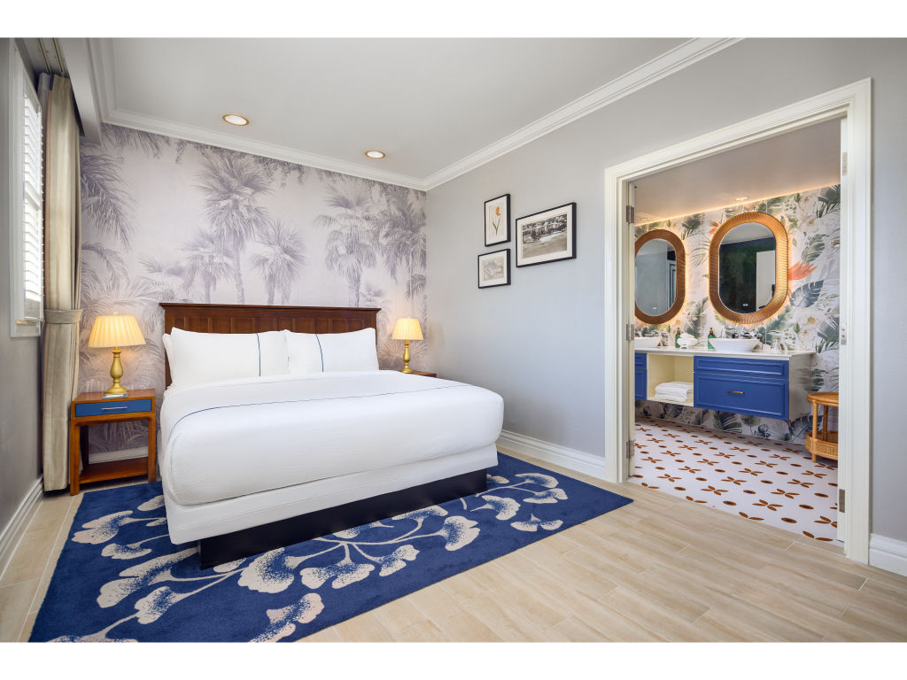 image Spacious room with a cozy king-size bed and elegant decor.