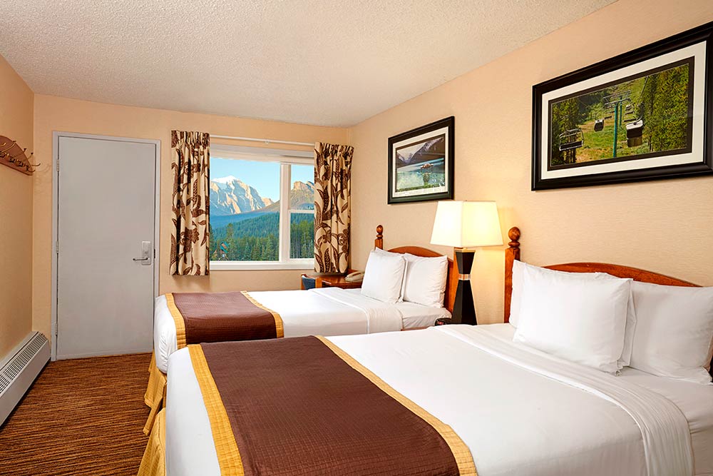 image Cozy and inviting, with warm tones and scenic views for a restful stay.