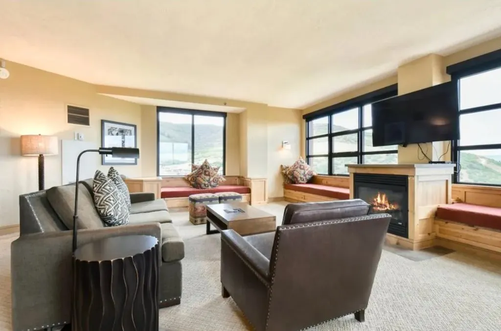 image Spacious living room with large windows offering great views