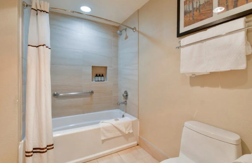 image Spa-like bathroom with a soaking tub for ultimate relaxation.
