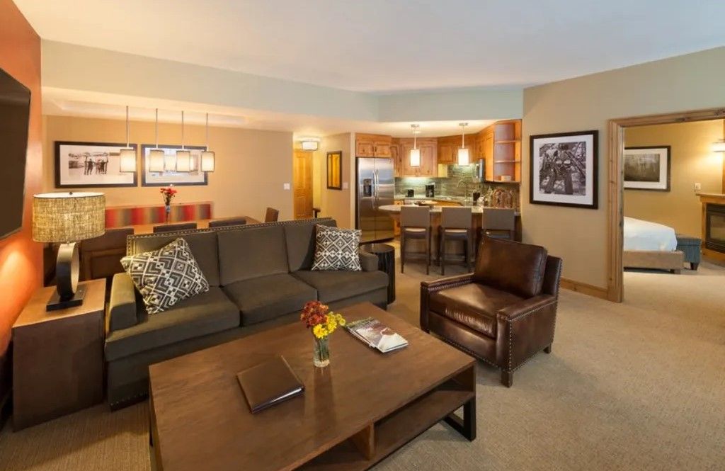 image Cozy living room with a fireplace, perfect for relaxing evenings.