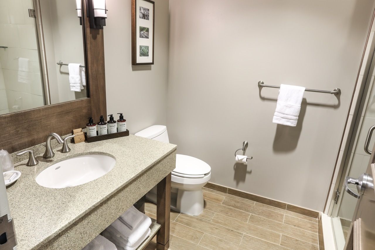 image A modern and well-appointed bathroom designed for comfort and relaxation.