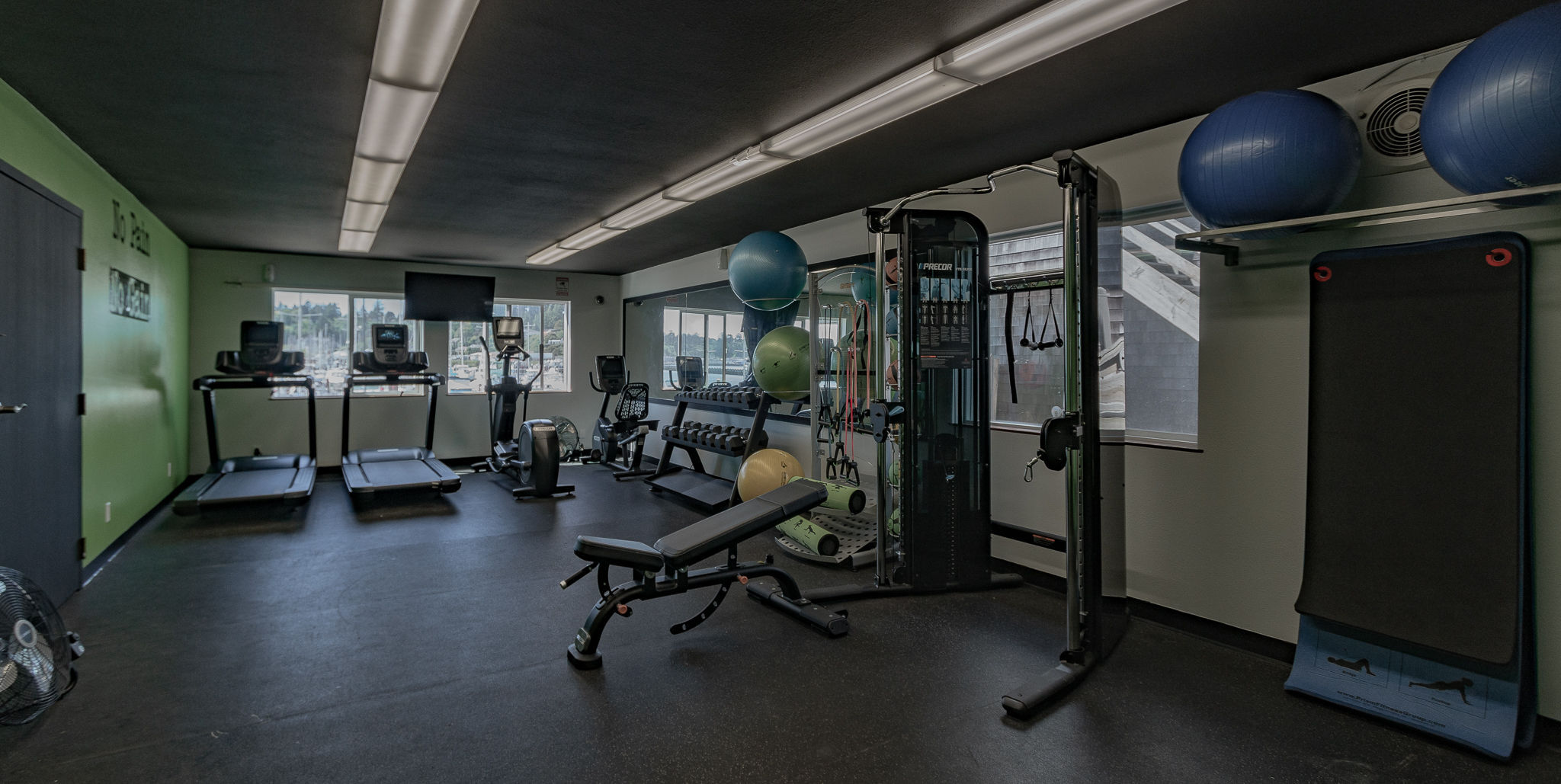 image Stay active in this well-equipped fitness center, designed for both relaxation and an energizing workout session.