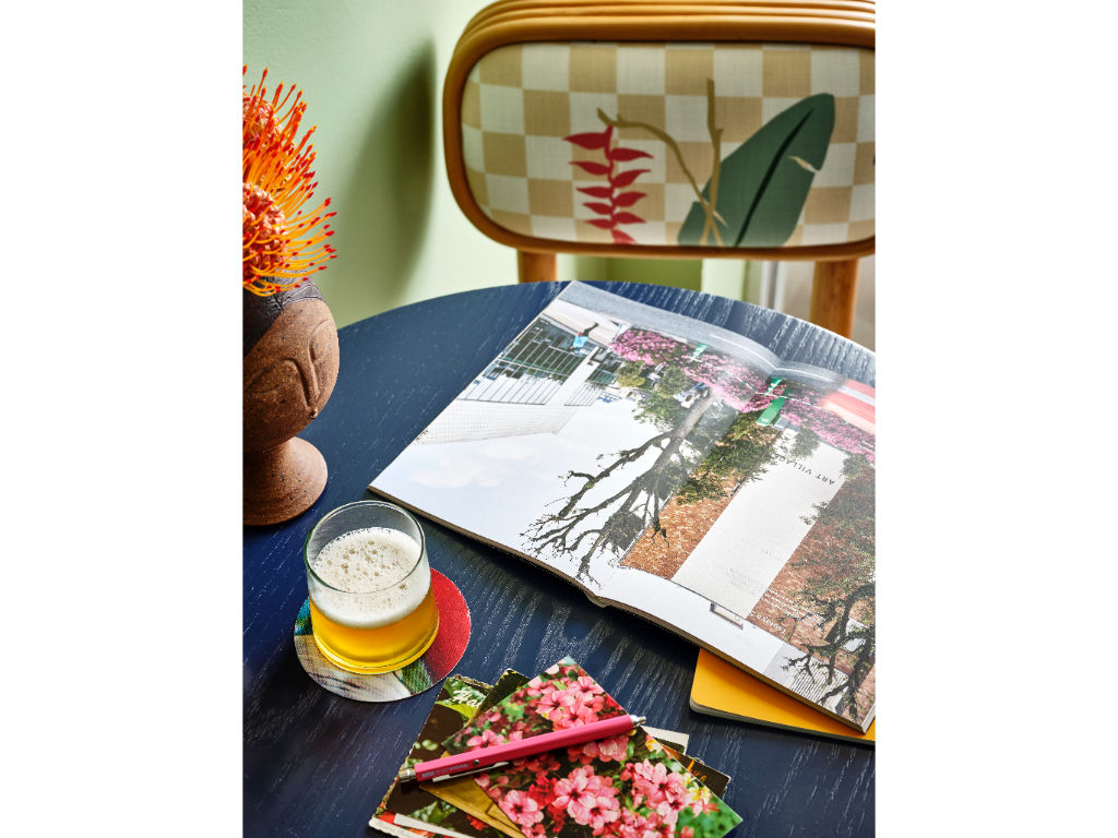 image A charming nook designed for quiet contemplation, with vibrant colors and thoughtful details that inspire creativity.