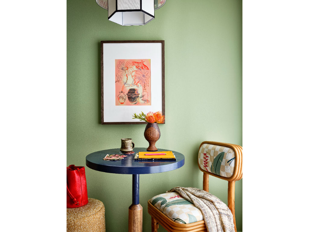 image A charming and colorful corner, designed for peaceful contemplation and bursts of creative inspiration.