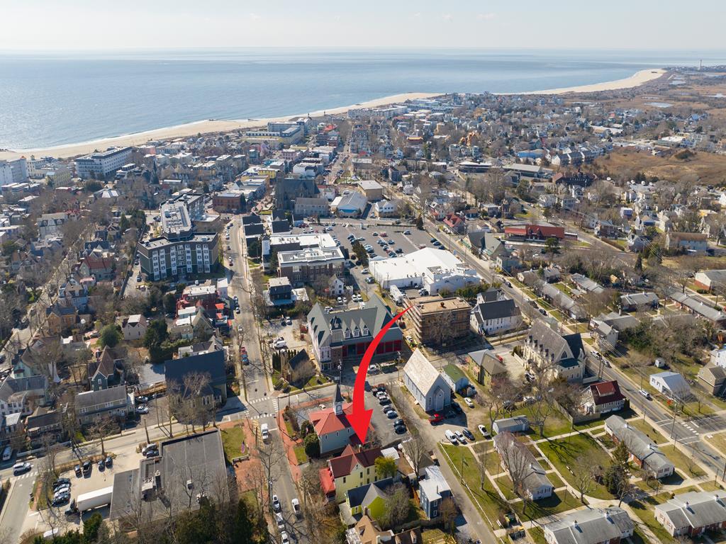 image An aerial view of the property’s ideal location in Cape May, just moments from the beach, shops, and local attractions.