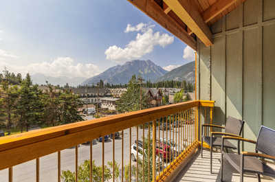 A private balcony with breathtaking views of the surrounding mountains, perfect for enjoying moments of tranquility.