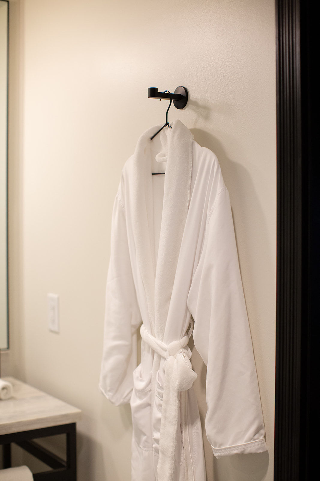 image A touch of luxury, with a plush robe ready to envelop you in relaxation after a long day.