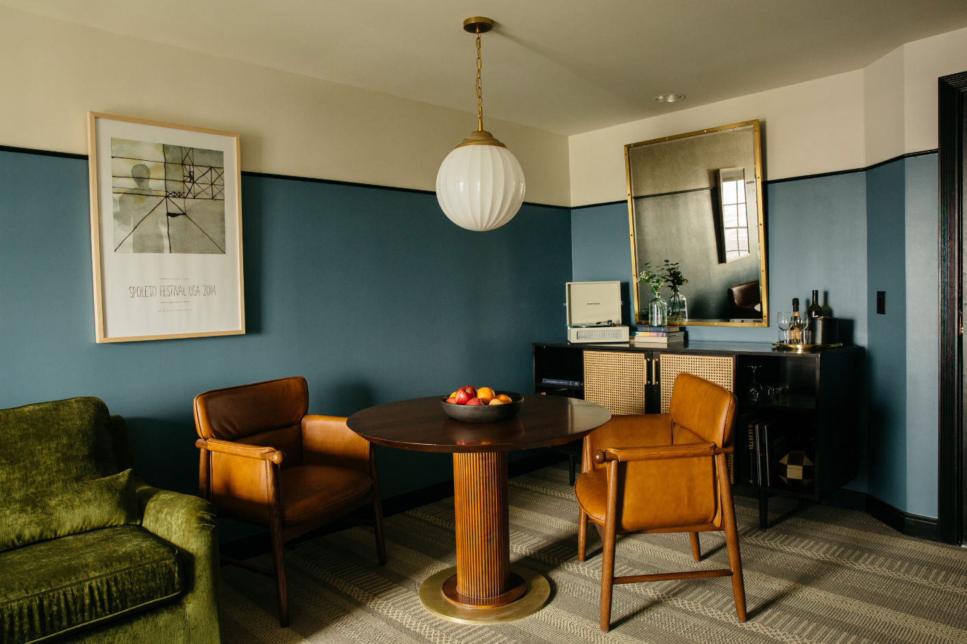 image Stylish and inviting suite, where warm tones, rich textures, and modern accents create a refined retreat.