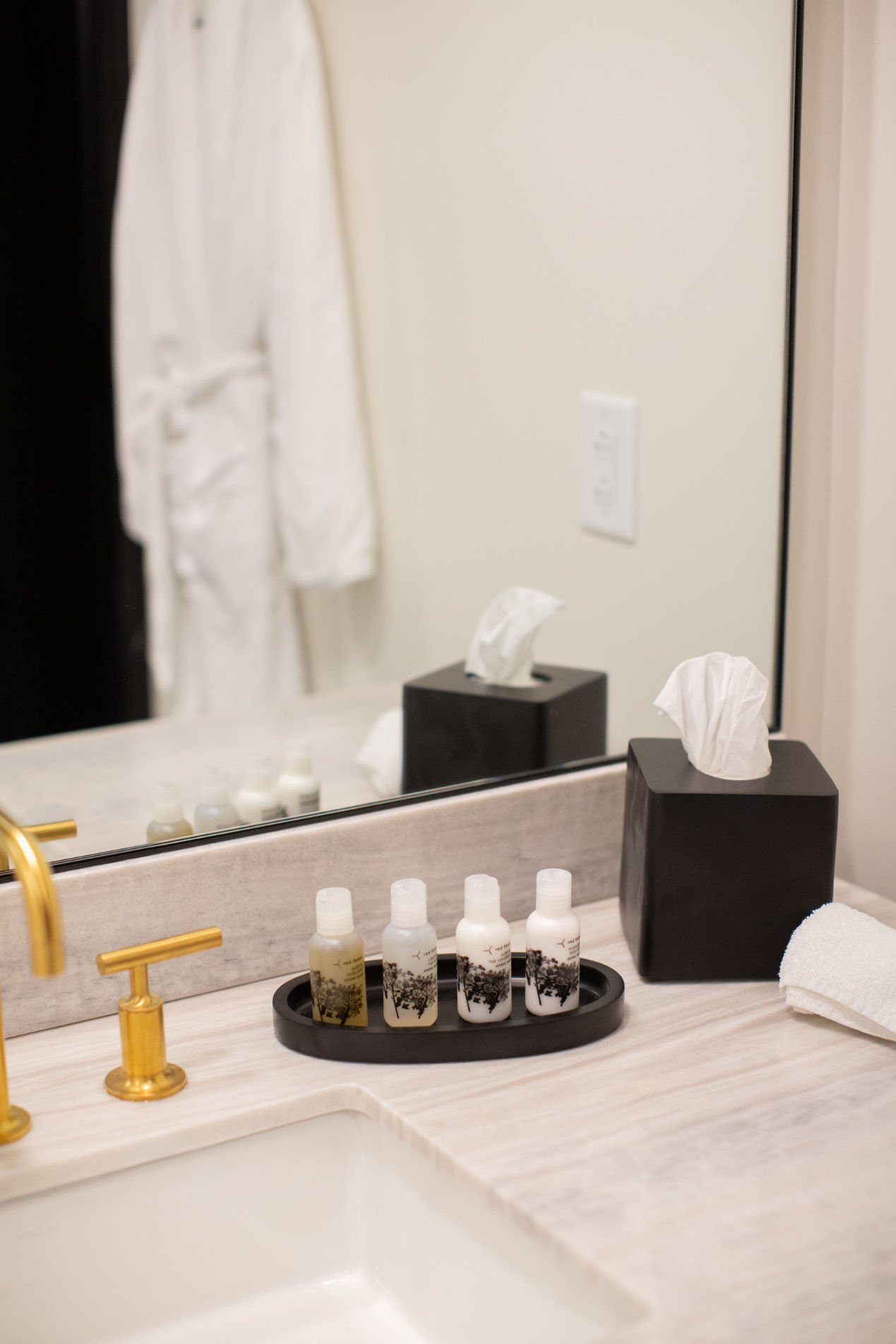 image Elegant bathroom essentials, offering a luxurious touch to elevate your stay.