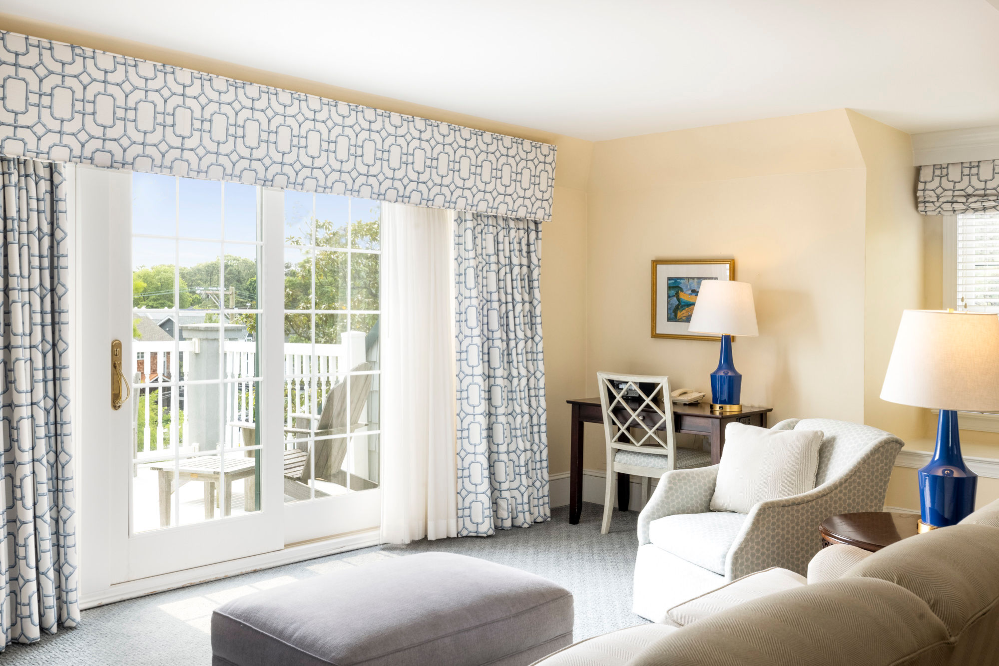 image Sunlit interiors and plush seating offer a tranquil escape after a day of exploring Rehoboth Beach.
