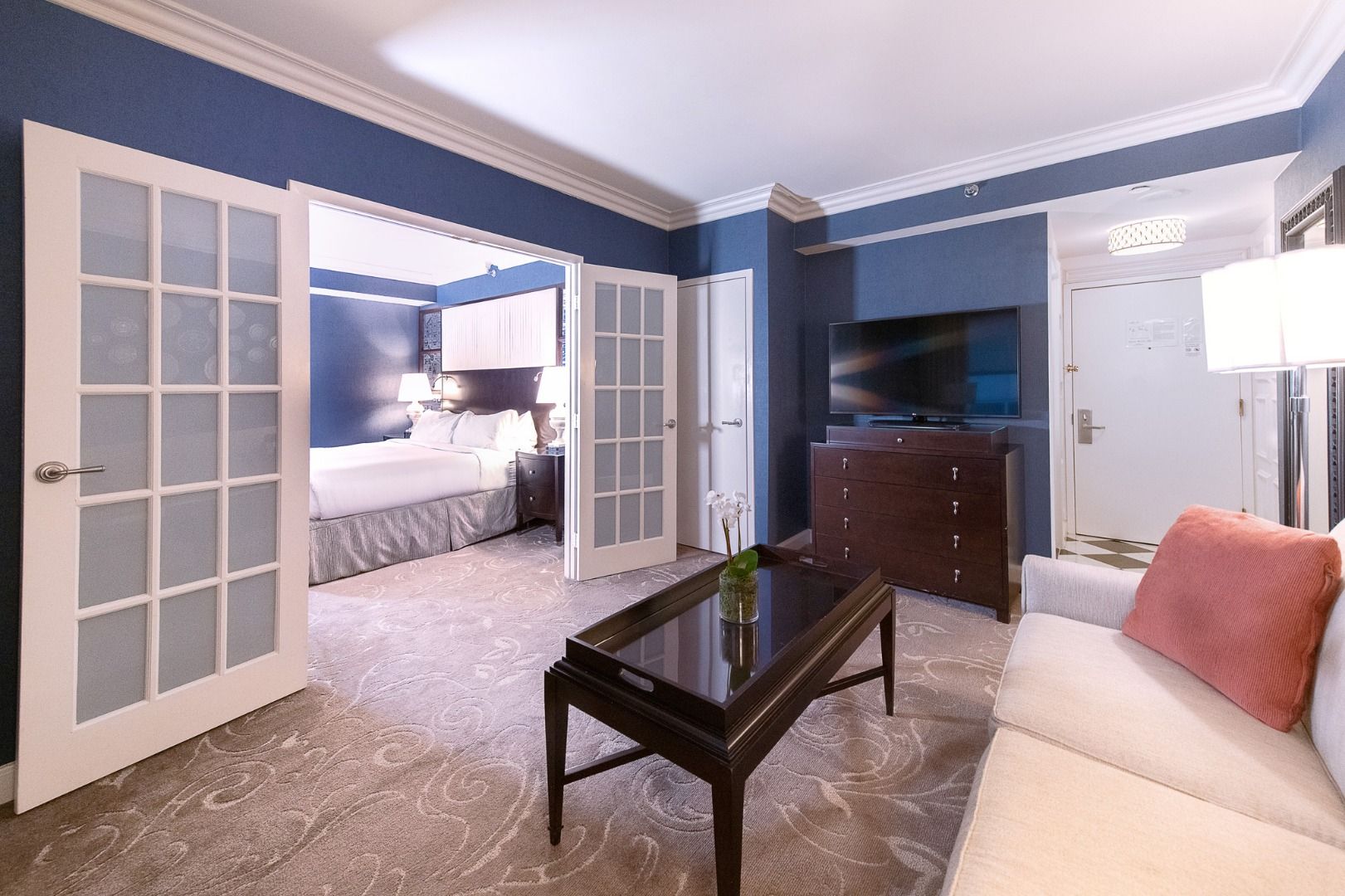 image Spacious and serene, with a refined balance of comfort and contemporary design.