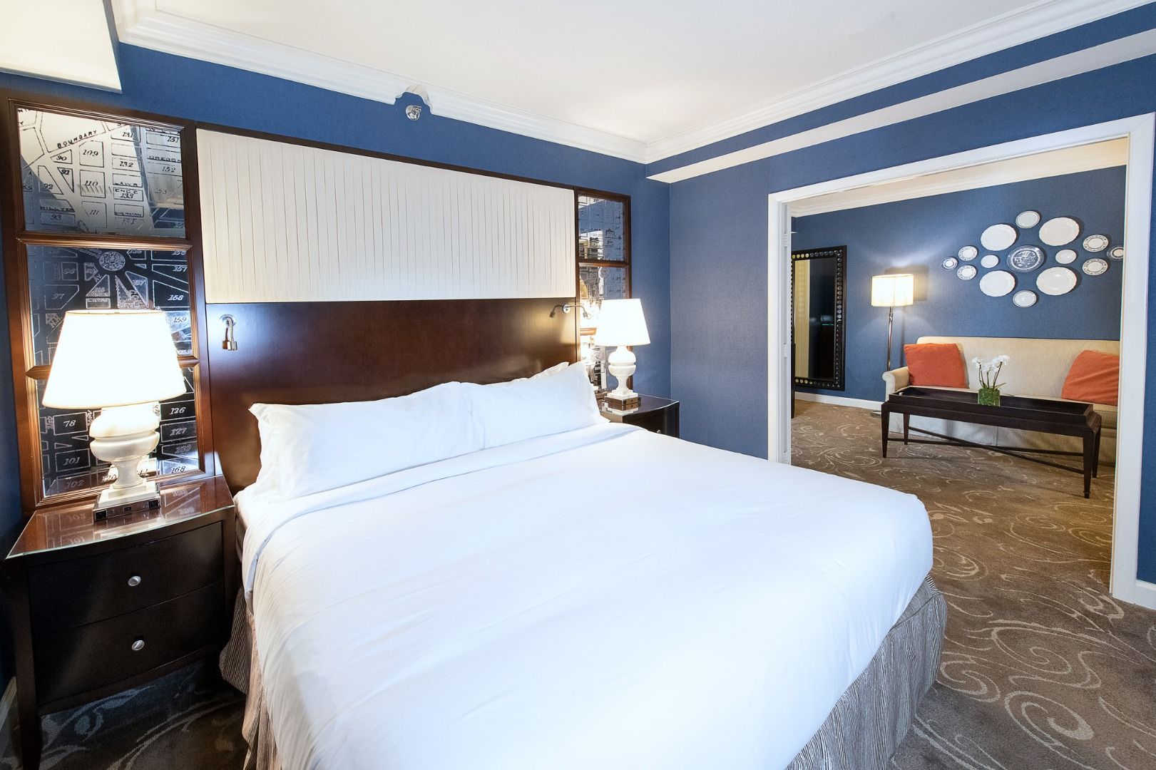 image Spacious and serene bedroom suite, designed for restful nights and relaxing moments.