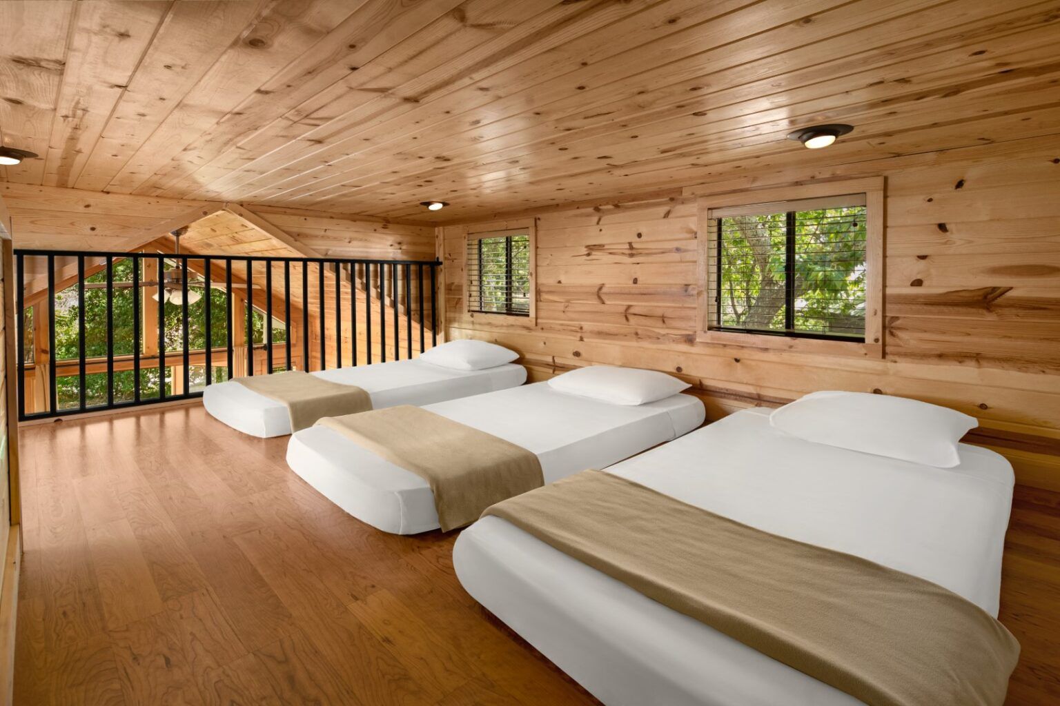 image Make the most of a loft-style sleeping area, offering extra space and a cozy atmosphere for family and friends.