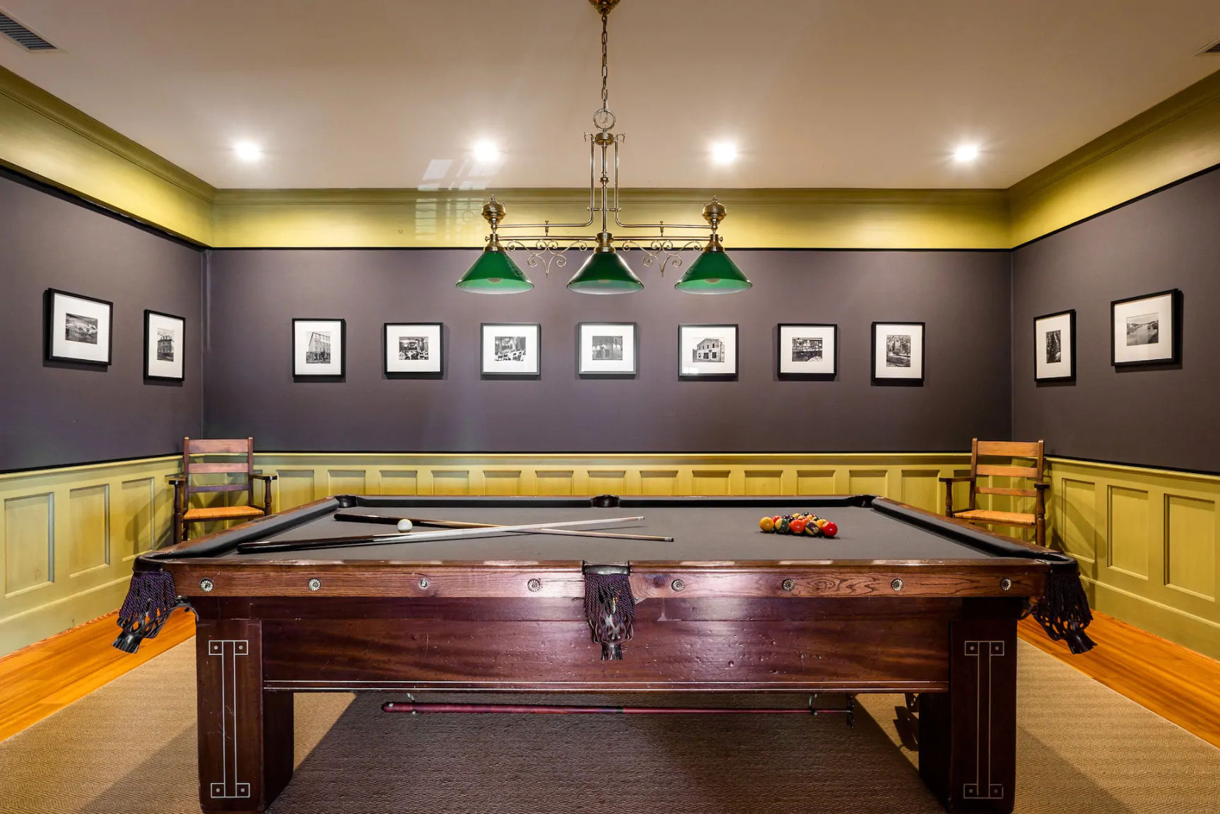 image A sophisticated space for friendly competition, this private billiard room sets the stage for unforgettable moments.