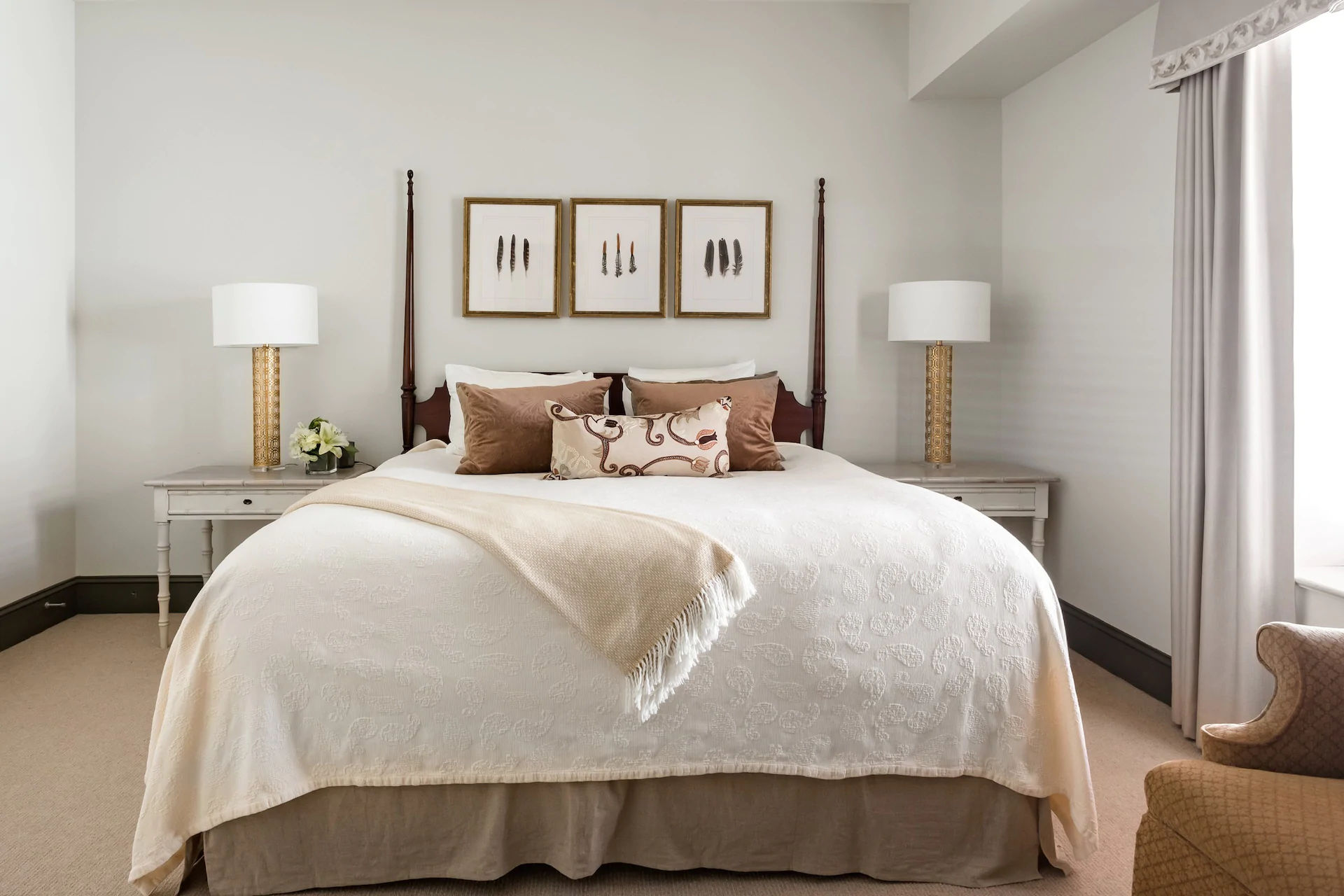image Soft tones and elegant décor create a serene retreat, perfect for a restful night’s sleep.