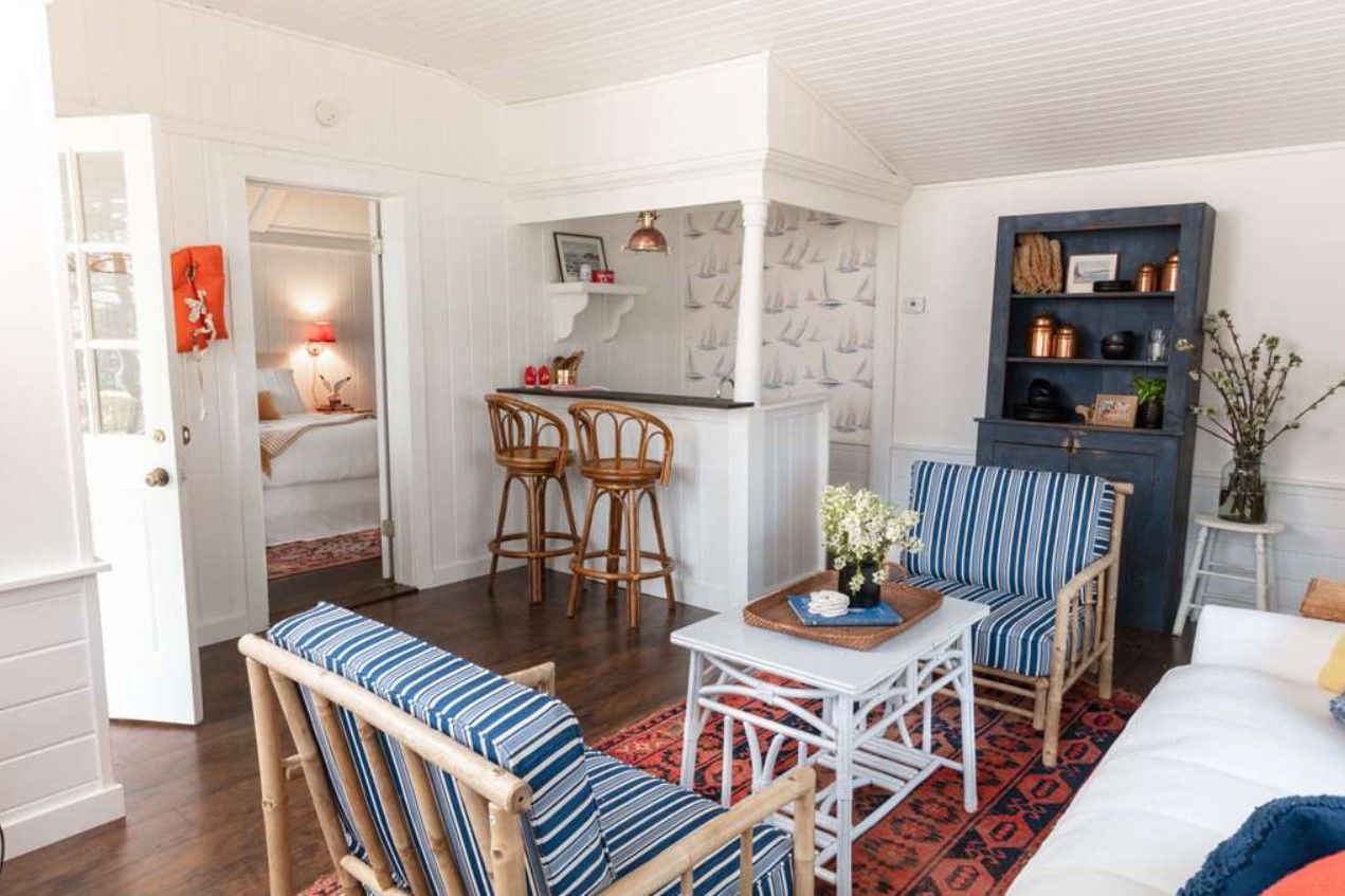 image Casual elegance and playful charm fill this coastal cottage, perfect for slow mornings and spirited evenings.