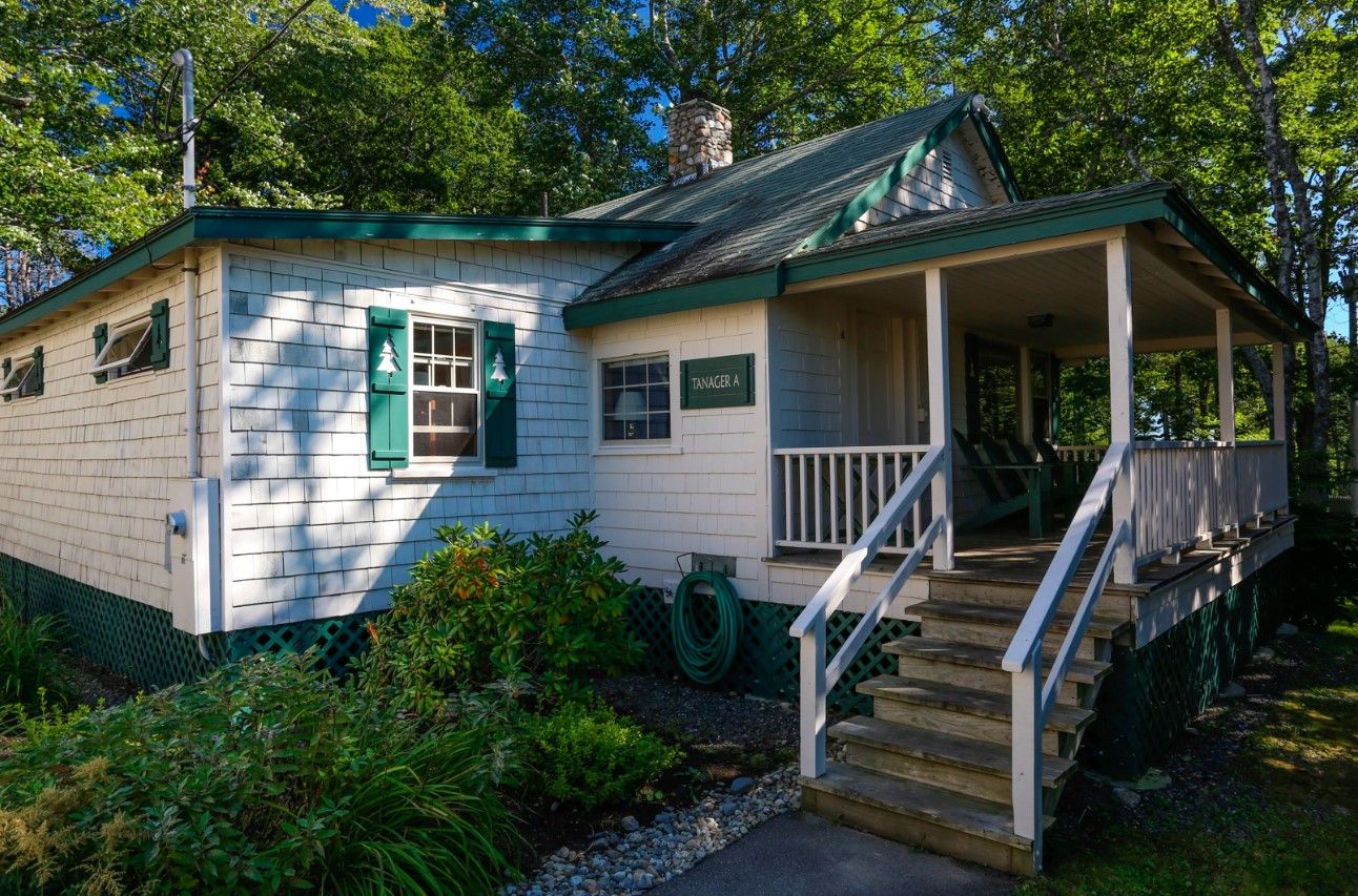 image A charming cottage tucked among the trees, where each step up the porch feels like a step back in time.