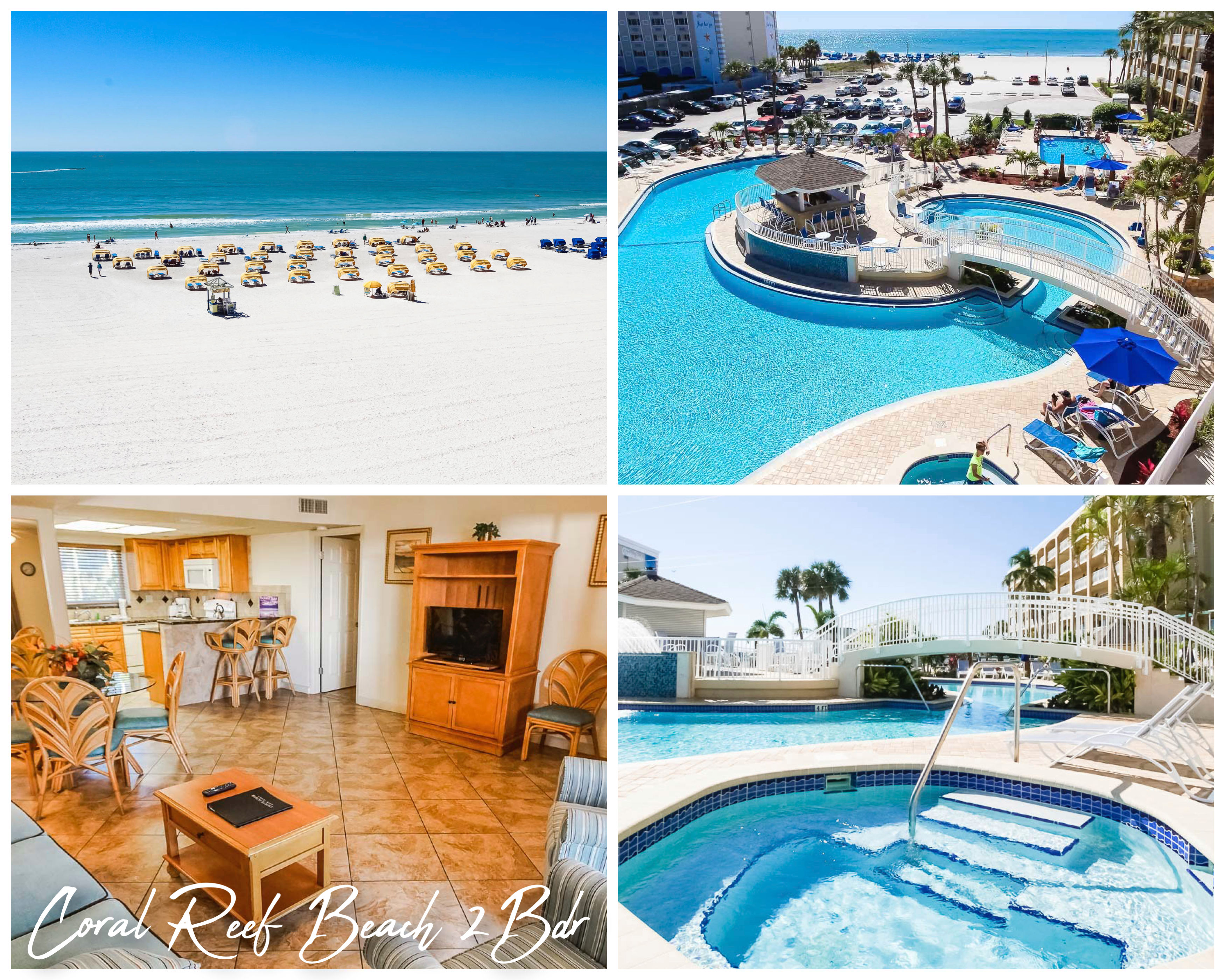image Enjoy stunning beach views from the poolside balcony of this 2BR condo featuring a king bed, twin bed, and a queen sleeper sofa, ideally suited for families or couples.