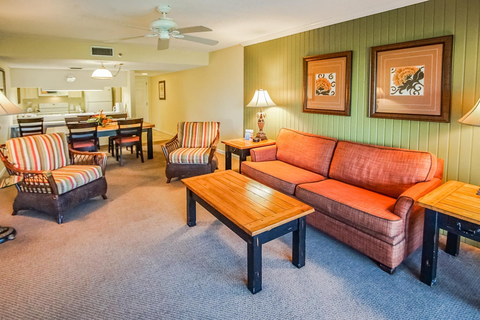 image Gather around the dining area or whip up meals in the full kitchen, combining convenience and comfort for all your dining needs.