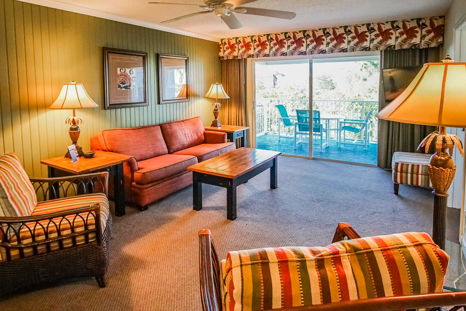 image Unwind in the cozy living room, equipped with a sleeper sofa and smart TV, making it ideal for family gatherings or movie nights.